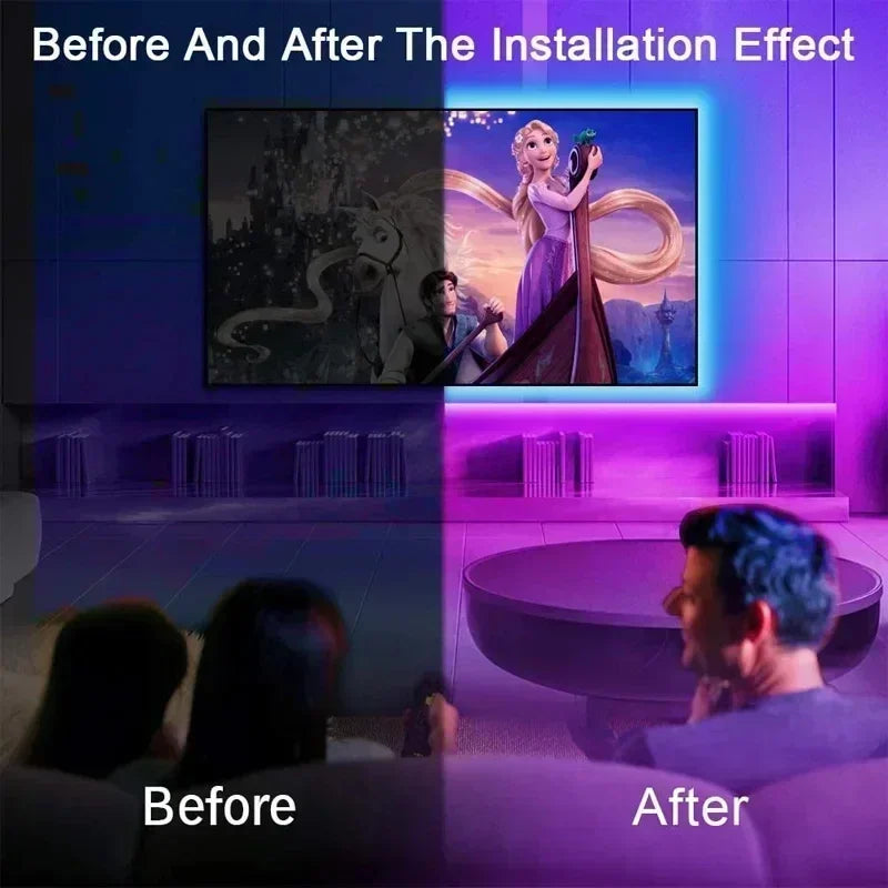 Led Strip Light RGB 5050 Led Lights 2.4G Touch Control Lamp Tape Color Change Flexible Ribbon LED Diode TV Backlight Room Decor