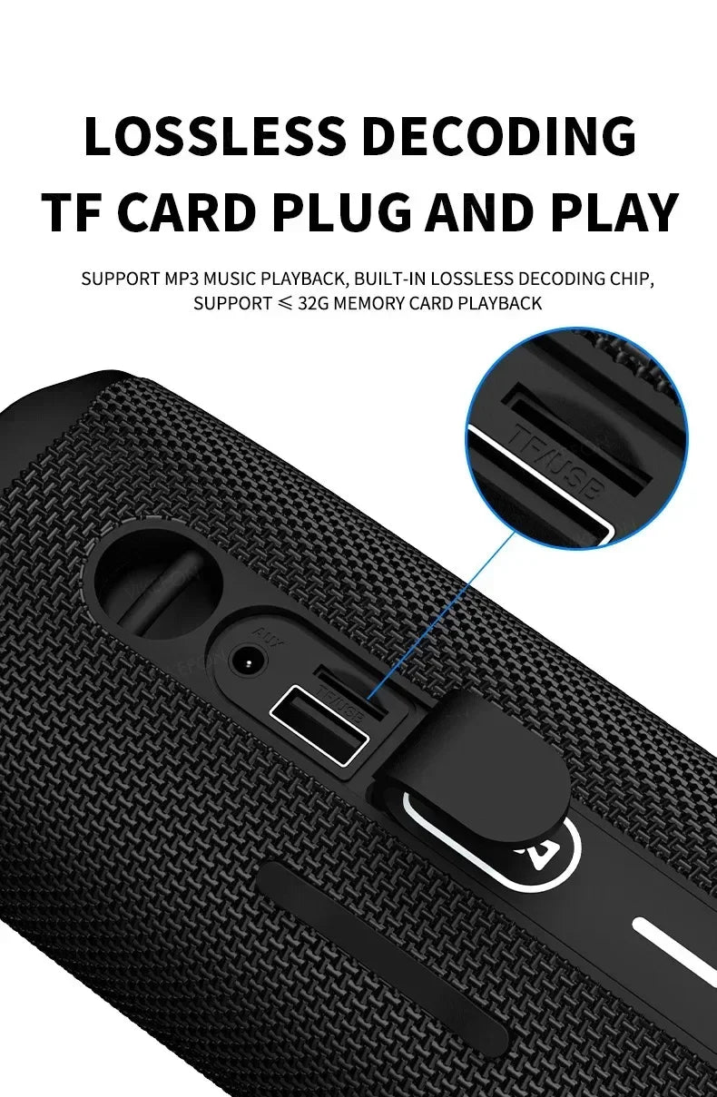 New Flip6 Bluetooth Audio Multi-Function TWS Audio Caixa De Som Outdoor Portable Subwoofer Wireless Home Theater Dual Speakers