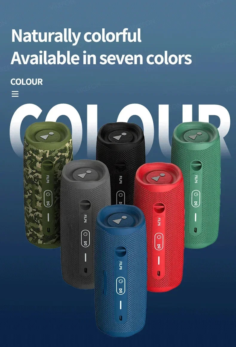New Flip6 Bluetooth Audio Multi-Function TWS Audio Caixa De Som Outdoor Portable Subwoofer Wireless Home Theater Dual Speakers