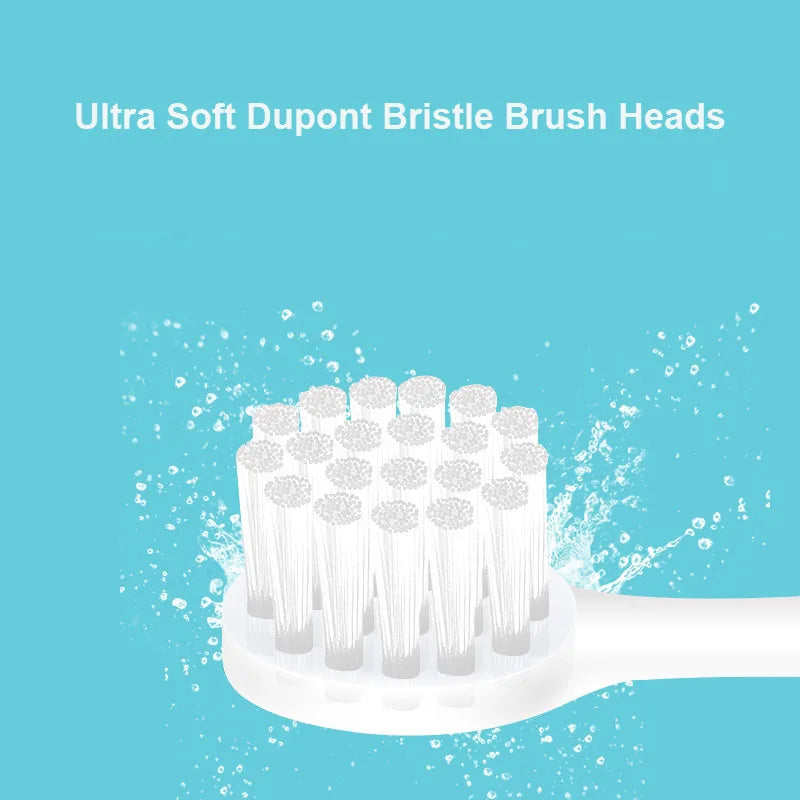 Seago Children Sonic Electric Toothbrush Battery Power LED Light Smart Timer Waterproof IPX7 Replaceable Dupont Brush Head SG513