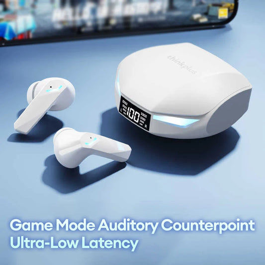 Lenovo GM2 PRO MAX Bluetooth 5.4 Wireless Earphones LED Digital Display Waterproof Sport Earbuds Noise Cancelling Gaming Headset
