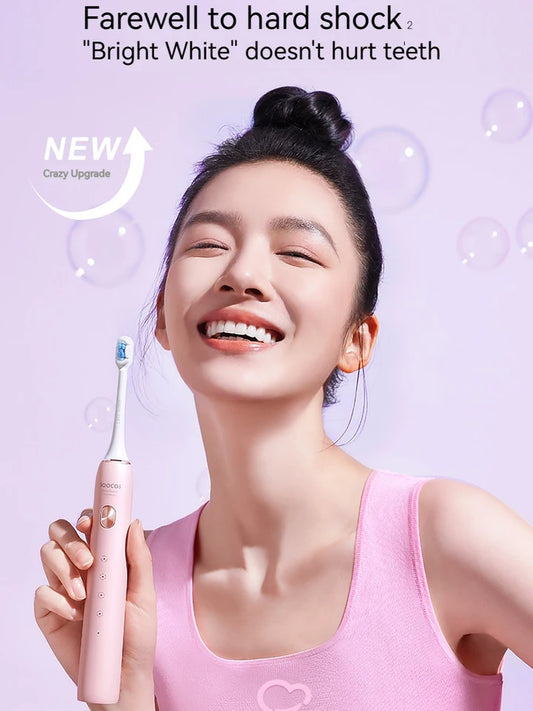 SOOCAS X3S Ultrasonic Electric Toothbrush IPX7 Waterproof Adult X3U Upgrade Smart Sonic Tooth Brush Upgraded USB Fast Chargeable