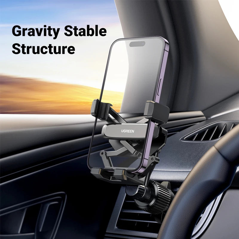UGREEN Car Phone Holder Gravity Car Phone Stand For iPhone 15 14 13 Pro Max Xiaomi Samsung 360°Rotation Air Vent Phone Holder