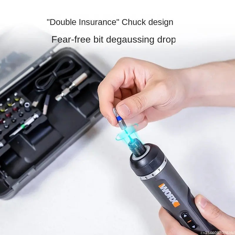 Worx 4V Mini Electrical Screwdriver Set WX242 WX241 WX240 Smart Cordless Electric Screwdrivers USB Rechargeable Hand Drill Tools