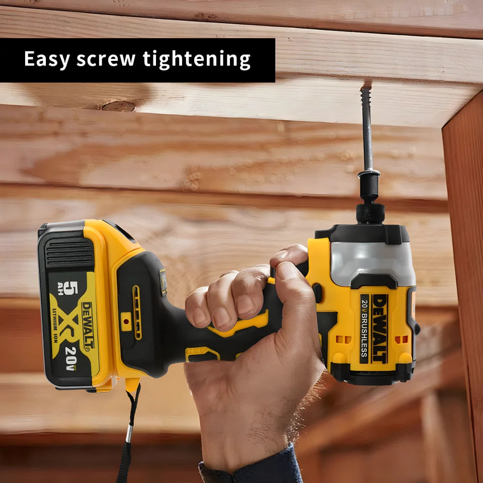 Dewalt DCF850 Cordless Impact Screwdriver Portable Brushless Electric Drill 205N.m Rechargeable 20V Battery Wireless Power Tool