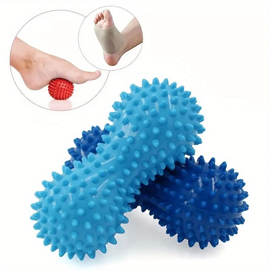 Peanut Massage Spiky Ball Foot Massage Roller Deep Tissue Massage Ball Training Grip for Plantar Fascia Shoulders Neck & Back