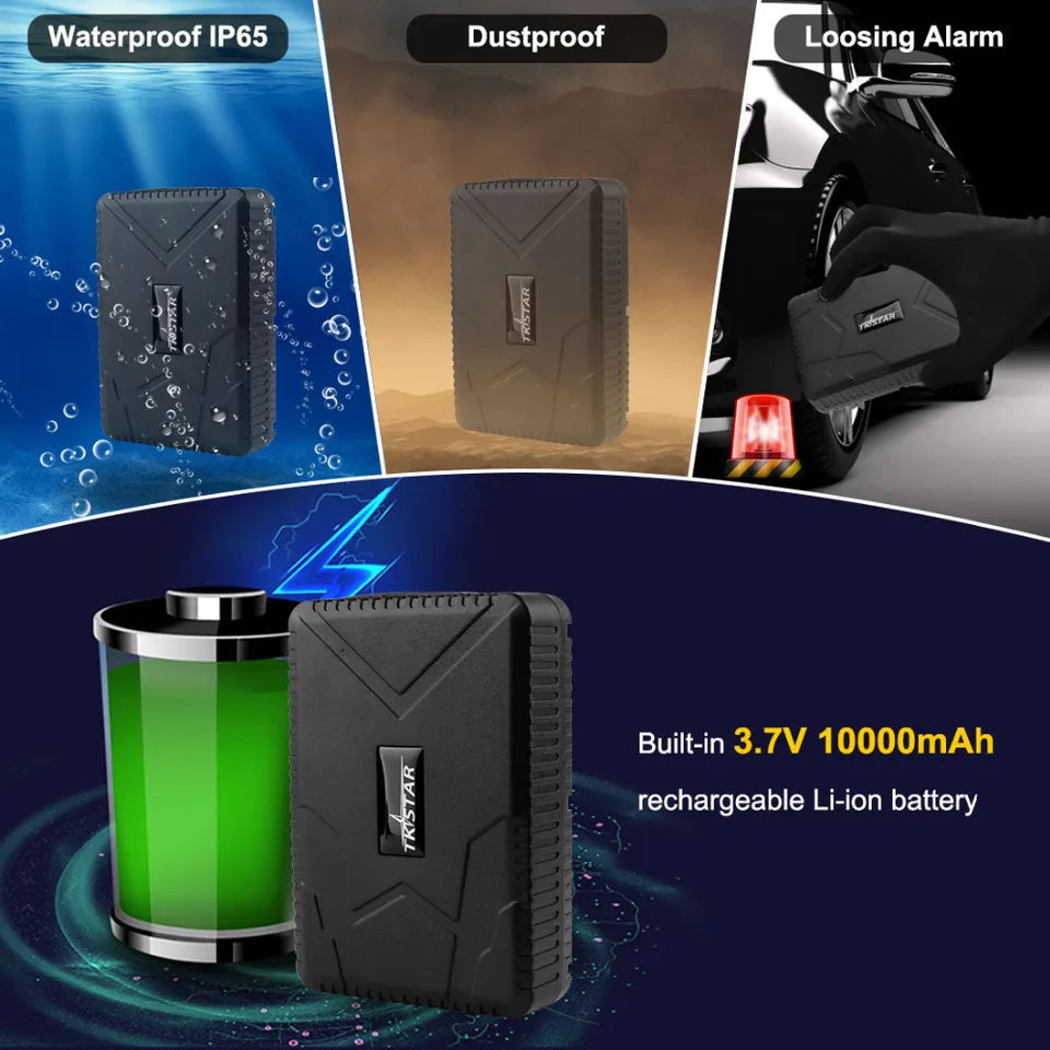 4G Car GPS Tracker   TKSTAR  TK915 GPS Locator 10000mAh Magnet Waterproof IP65 GPS Car Tracker Tamper Alert LIFETIME FREE APP