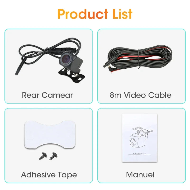 Jansite 1080P Rear View Camera Fisheye Lens For DVR Dash Night Vision Reverse Camera 4 Pin Button Control AHD NTSC PAL TVI CVI