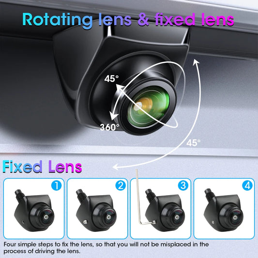 Jansite AHD 1080P/720P Rear View Camera 170° Backup Camera Parking Assistance Fisheye Golden Lens For Android Radio Monitor