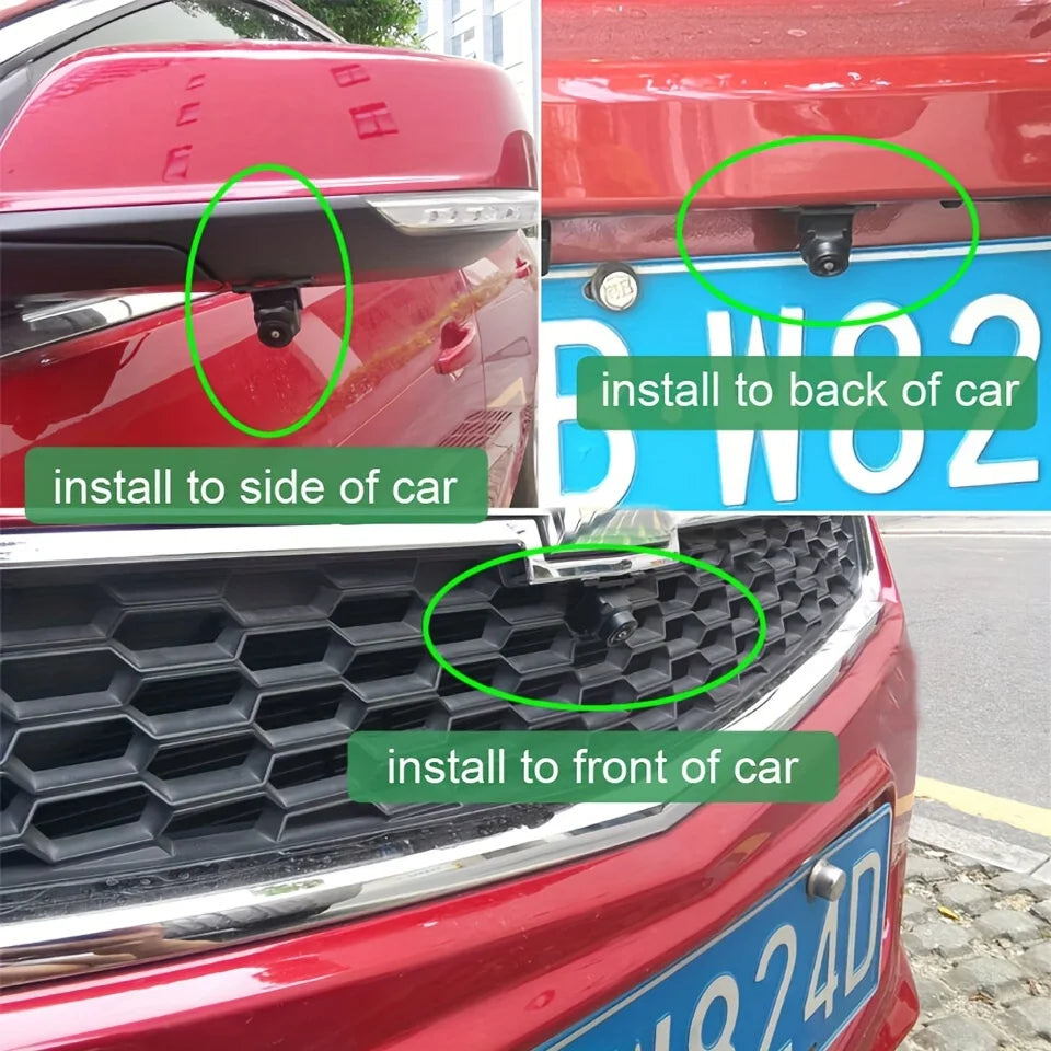HD Night Vision Rear View Camera - Vehicle Backup Camera with Easy Installation