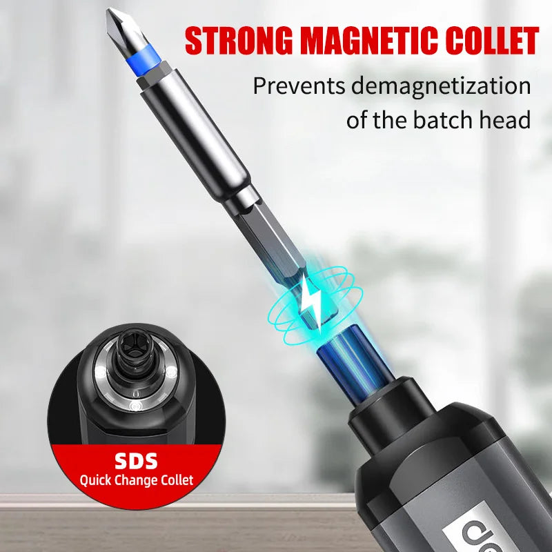Mini Electric Screwdriver Set USB Rechargeable 2000mah Adjustment Power Dril Multi-function Disassembly Torque Repair Tools Kit
