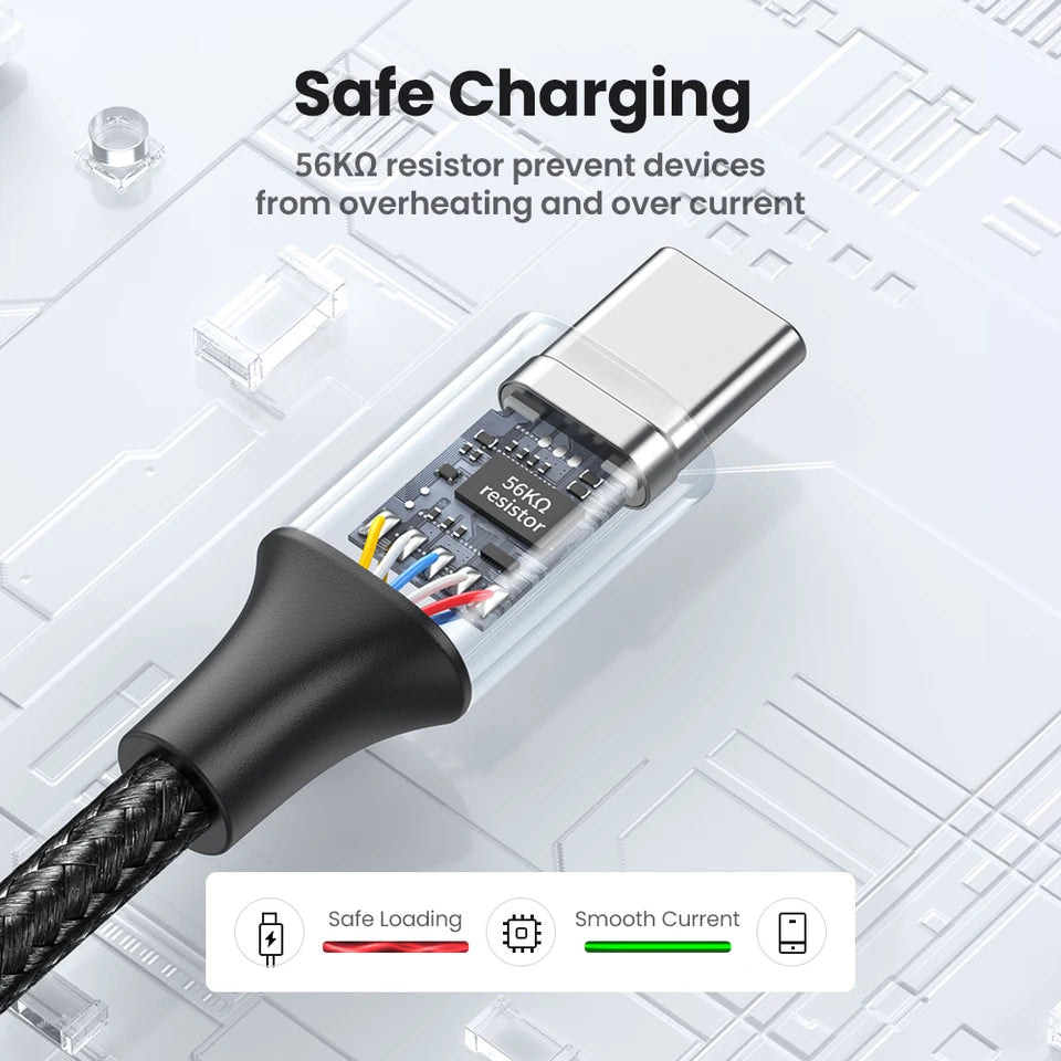 UGREEN 3A USB Type C Cable For Xiaomi Samsung Galaxy S24 USB Charging Data Cable iPad Poco USB C Cable