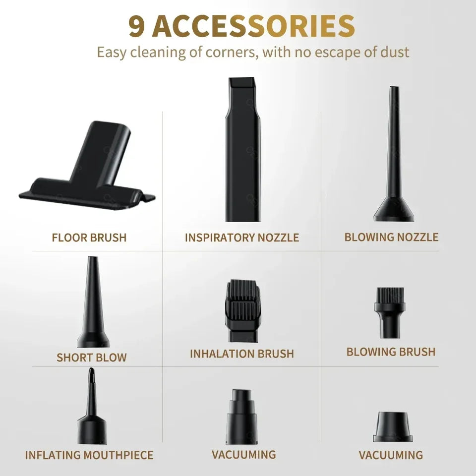 CENRR 998000PA Car Vacuum Cleaner Strong Suction Cordless Wireless Cleaner Handheld Portable Vacuum Cleaner Cleaning Machine