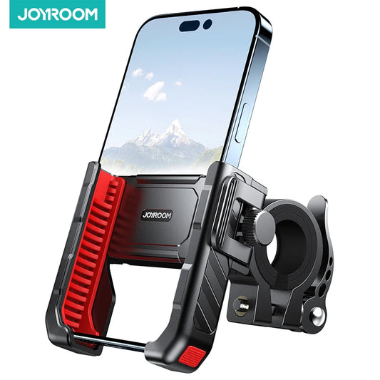 Joyroom 2024 Bike Phone Holder Shockproof Universal One-hand Operation Bicycle Motorcycle Phone Holder For 4.7-7" Mobile Phone