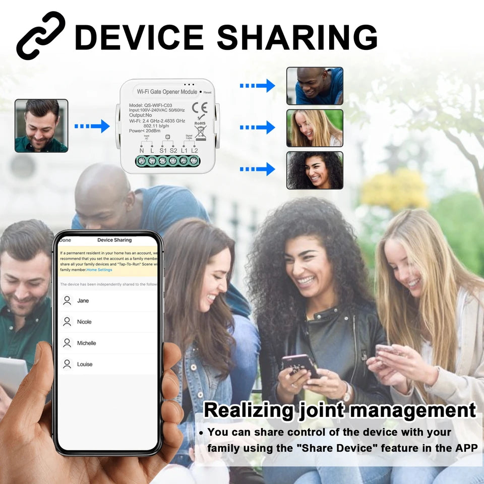 Tuya ZigBee WiFi Garage Door Opener Smart Gate Controller Timer APP Control Switch Breaker for Alexa Google Home Voice Control