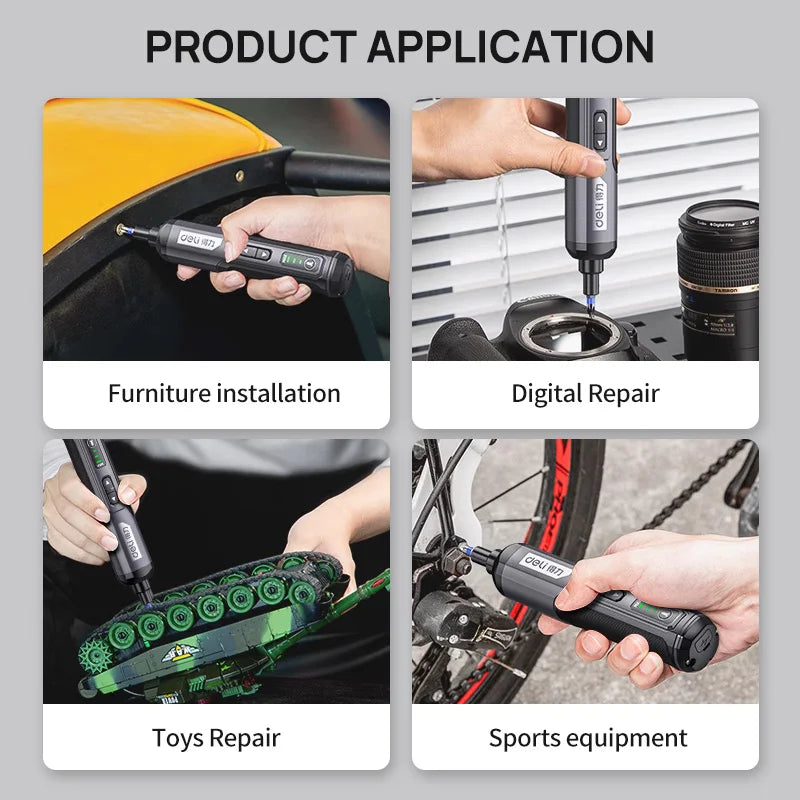 Mini Electric Screwdriver Set USB Rechargeable 2000mah Adjustment Power Dril Multi-function Disassembly Torque Repair Tools Kit
