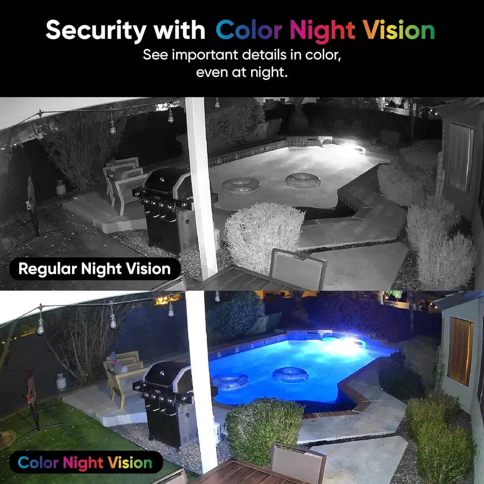 Wyze Cam v4, 2K Wi-Fi Smart Home Security Camera, Indoor/Outdoor Pet/Baby Monitor, Motion Activated Spotlight/Siren, 2-Way Audio