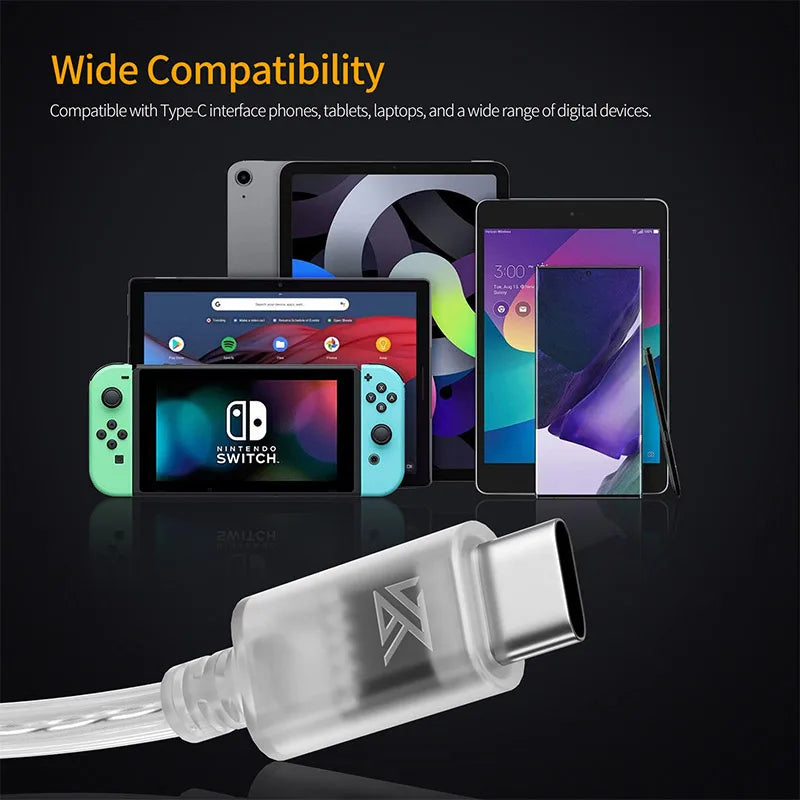KZ double parallel silver-plated type-c upgrade cable 0.75 gold-plated pin fever copper silver-plated headphones upgrade replace