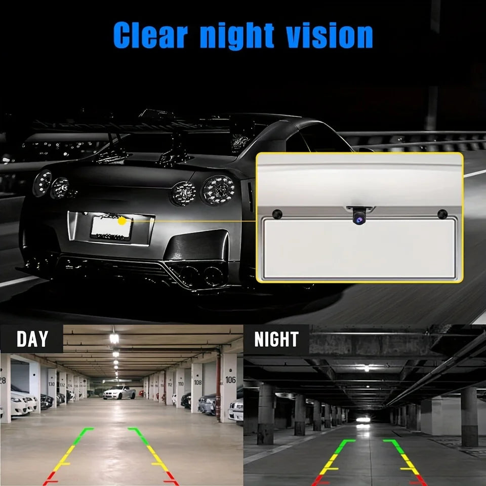 HD Night Vision Rear View Camera - Vehicle Backup Camera with Easy Installation